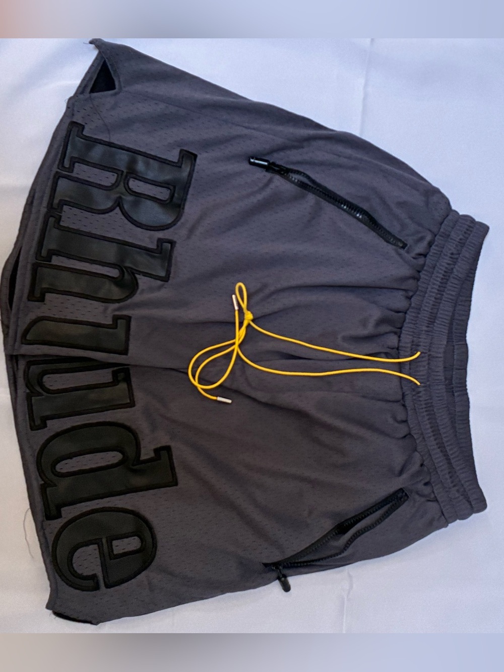 Rhude Logo Shorts Grey/Black